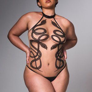 Thistle and Spire Medusa Bodysuit - Butterscotch - Size XL - EUC